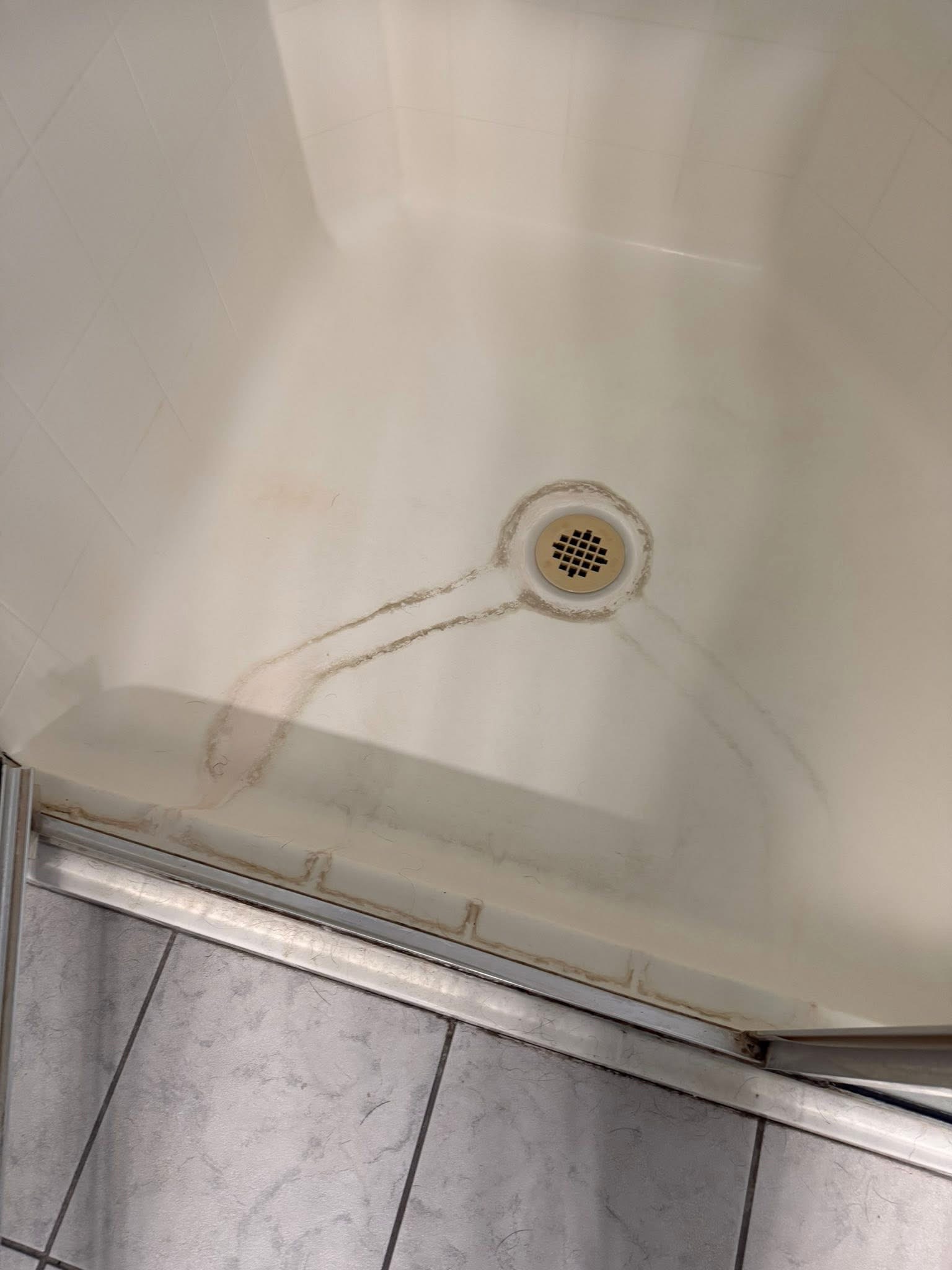 Shower Floor — Before
